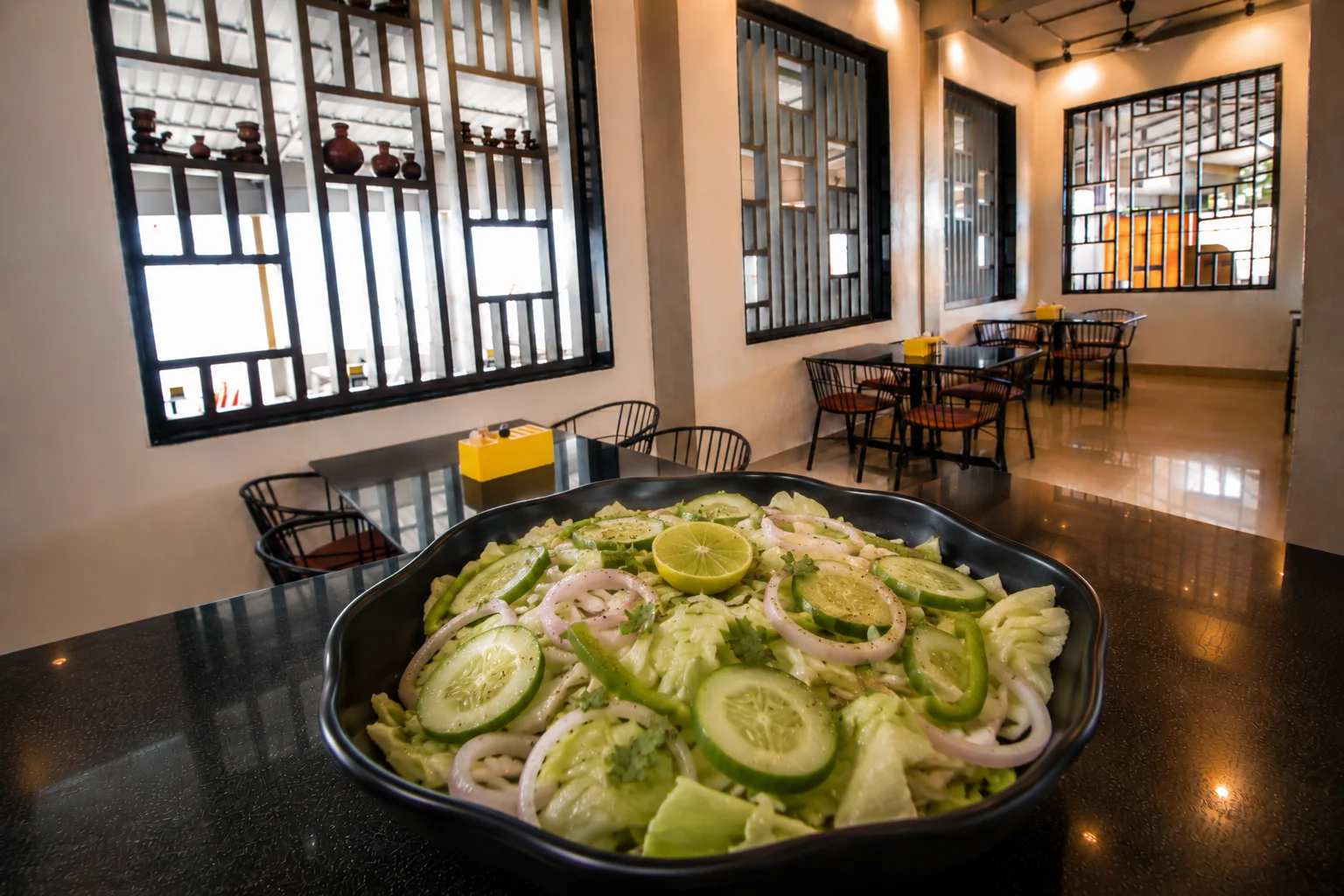 Green Salad - Veg dish at The Farmer's Kitchen Shirwal